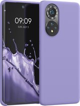 kwmobile telefoonhoesje geschikt voor HONOR 50 - Hoesje met siliconen coating - Smartphone case in lavendel