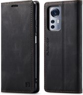 Etui adapté pour Xiaomi 12 / 12X - Wallet Book Case - Fermeture magnétique - avec protection RFID - Zwart