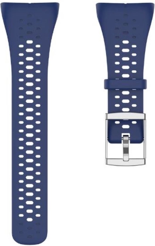 Bracelet en Siliconen Strap-it adapté pour Polar M400 / M430 - Bracelet de montre - Dragonne - Bleu foncé