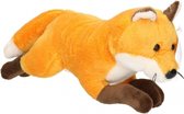Pluche knuffel vos 23 cm - bosdieren speelgoed vossen
