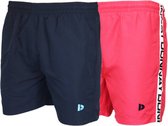 2-Pack Donnay Swimshorts (555900/555950) - Zwembroek - Heren - Navy/Coral - maat XL