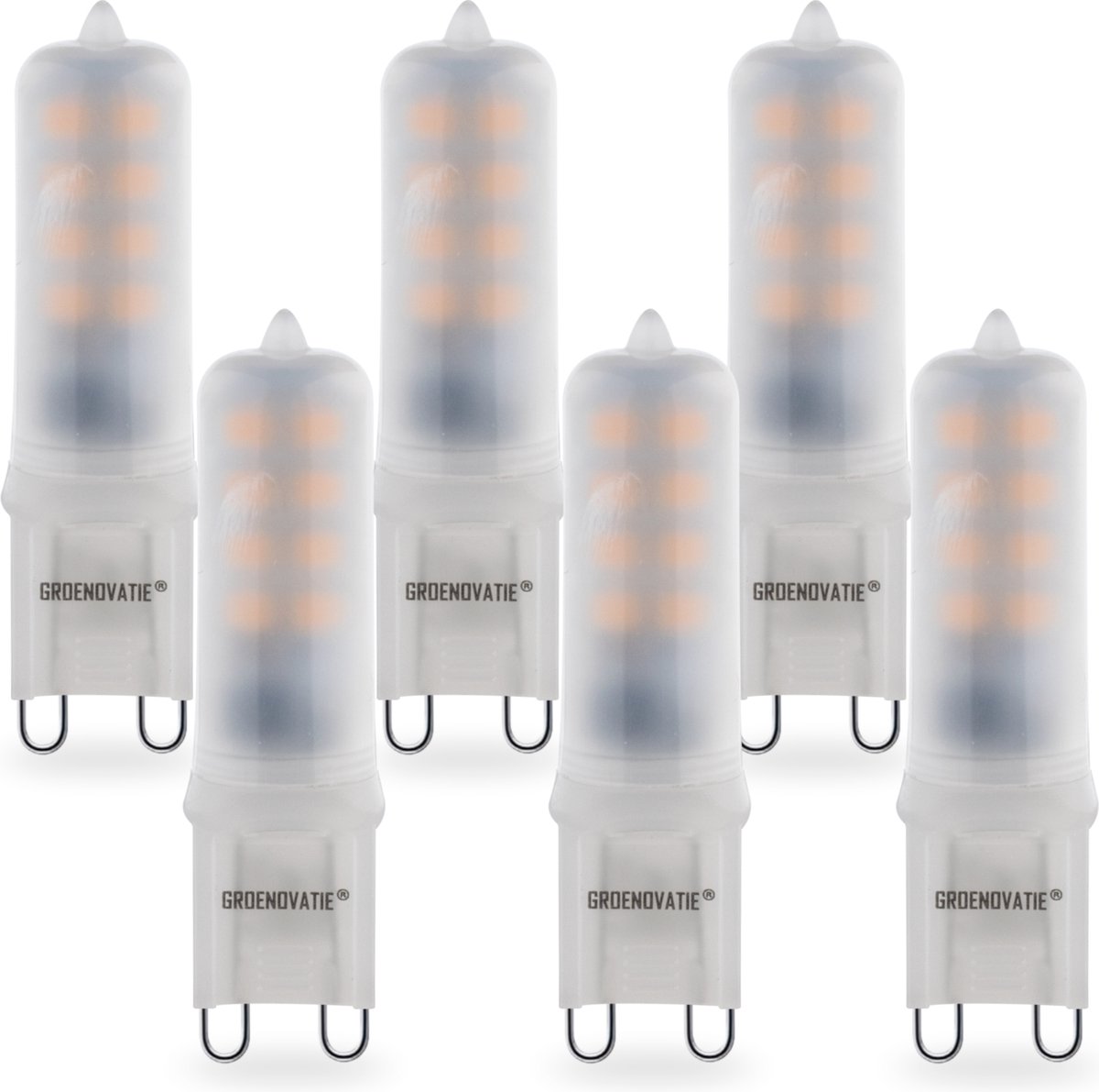 Groenovatie G9 LED Lamp - 3W - Warm Wit - Classic - Dimbaar - 6-Pack
