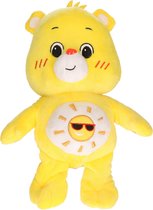 Troetelbeertjes pluche knuffel geel 21 cm - Cartoon knuffels - Troetelberen - Pluche knuffels
