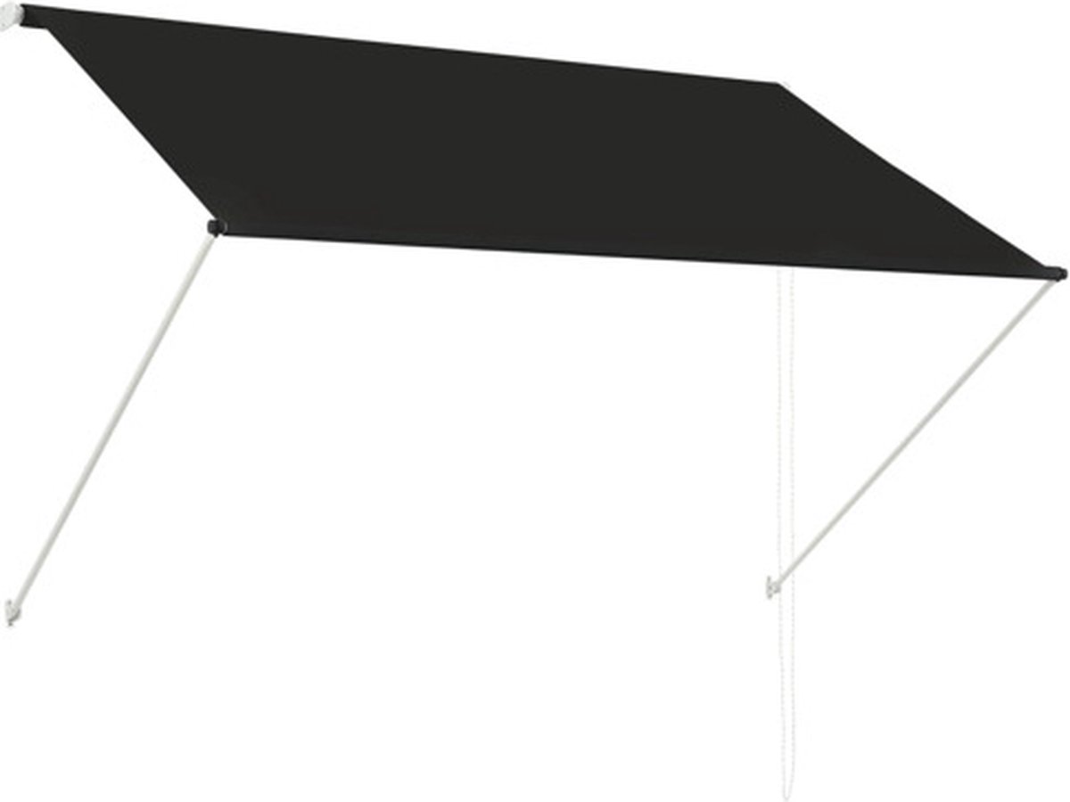 Bol.com vidaXL - Luifel - uittrekbaar - 200x150 - cm - antraciet aanbieding