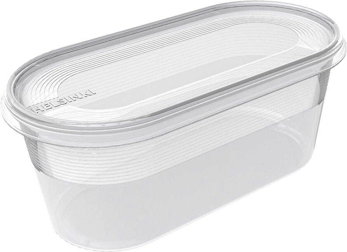 Kunststof bak voor het invriezen van voedsel Plast Team 0,8l/19x9x7,9cm Helsinki