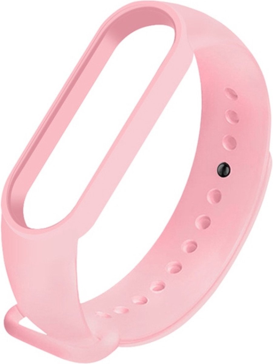 Siliconen bandje - geschikt voor Xiaomi Mi Band 5 / Mi Band 6 - roze