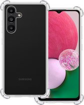 Hoes Geschikt voor Samsung A13 5G Hoesje Shock Proof Case Hoes Siliconen - Hoesje Geschikt voor Samsung Galaxy A13 5G Hoes Cover Shockproof - Transparant