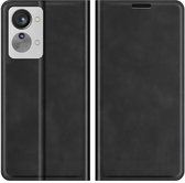 Cazy OnePlus Nord 2T Hoesje - Portemonnee Book Case - Kunstleer - Zwart