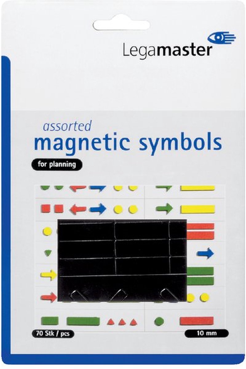 Whiteboardmagneten Symbolen 10mm Zwart