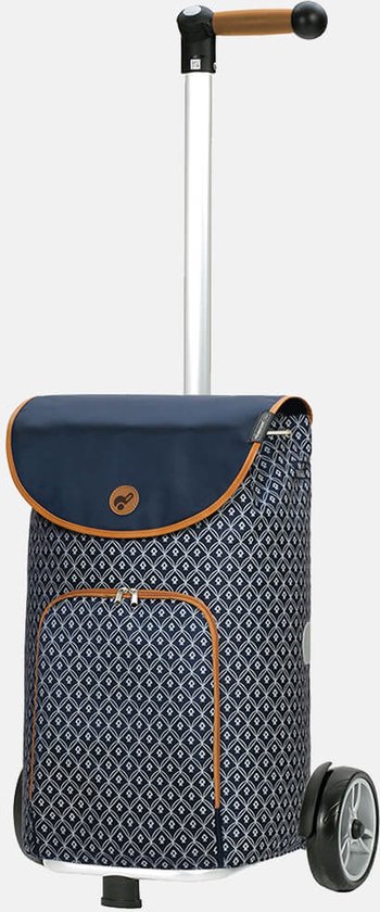 Chariot De Courses ANDERSEN Jella Bleu 51 Litres - Sac Amovible, Imperméable, Avec Réflecteurs De Sécurité - 11