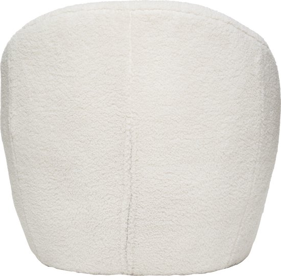 Romi Curly arm stoel - Fauteuil wit - Stoel - Zetel - B. 75 x D. 77 x H. 70 cm van Kave Home — afbeelding 2