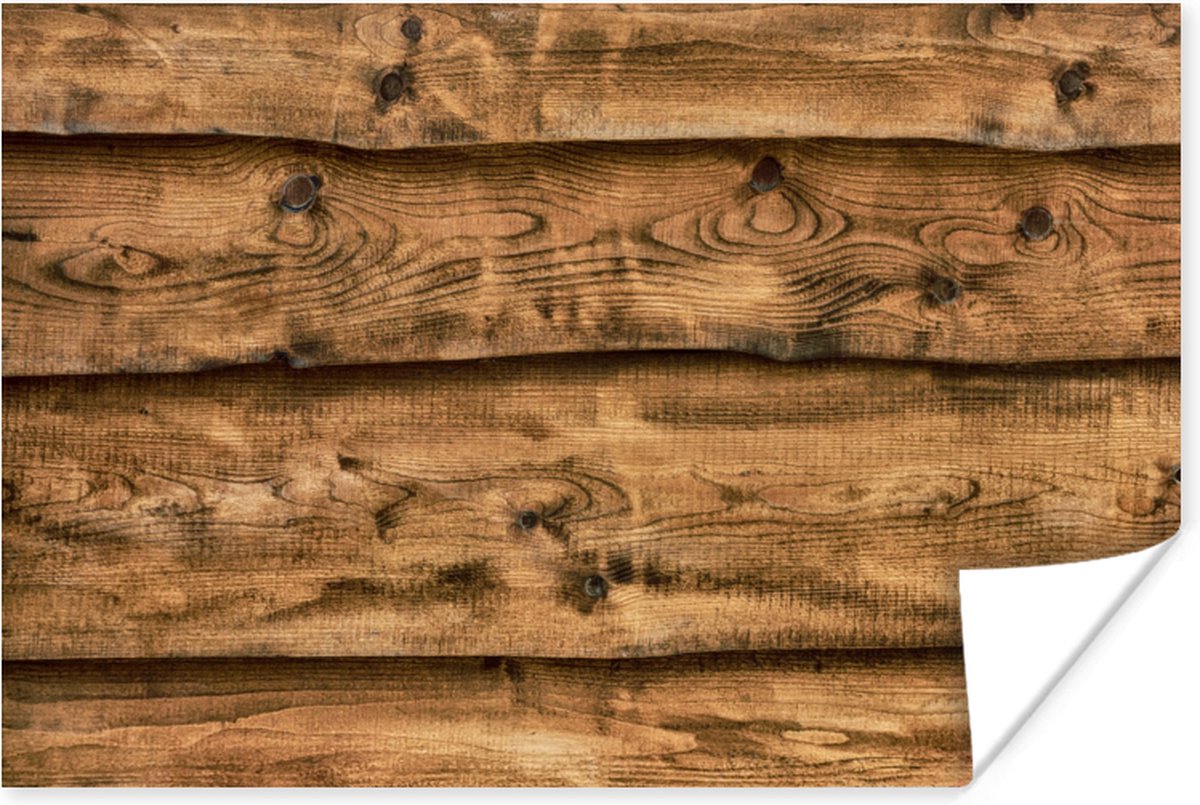 Poster Planken - Rustiek - Hout - 60x40 cm