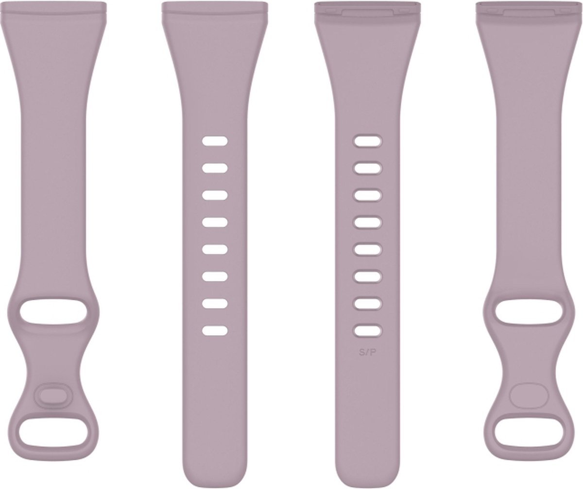 Siliconen bandje - geschikt voor Fitbit Versa 3 / Versa 4 / Sense - maat M/L - lavendelkleurig