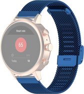 Milanees bandje - geschikt voor Fossil Gen 5E / Gen 6 / Fossil Female modellen - donkerblauw