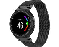 Milanees bandje - geschikt voor Garmin Forerunner 220 / 230 / 235 / 620 / 630 / 735XT / Approach S20 / S5 / S6 - zwart