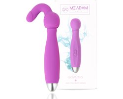 ME'ADAM 4 in 1 Tarzan - Vibrators voor vrouwen -Vibrator - Fluisterstil & Discreet - Pink - Clitoris & G-spot Stimulator - Dildo - Erotiek Sex Toys voor koppels - Huidvriendelijk - 17 CM - Purple