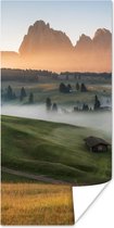 Affiche Berg - Brouillard - Paysage - 75x150 cm