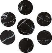 Dessous de verre pour Verres - Ensemble de sous-verres - Sous-verres de verre - Aspect marbre - Set de 6 - SEVEND®