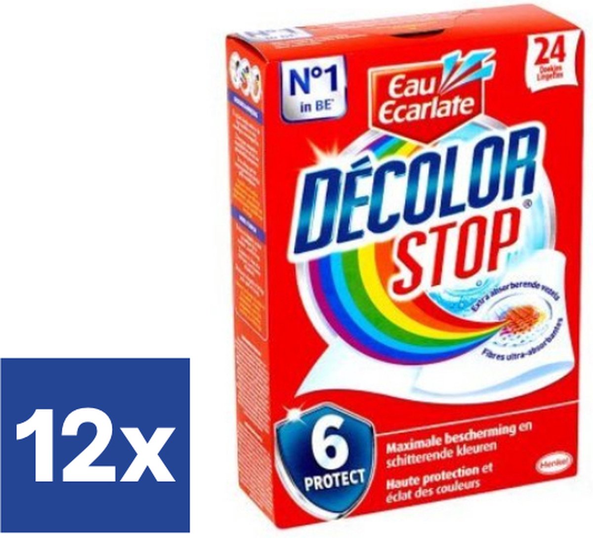 Decolor Stop Complete Action+ Lingettes (Paquet économique) - 12 x 24  pièces | bol.com