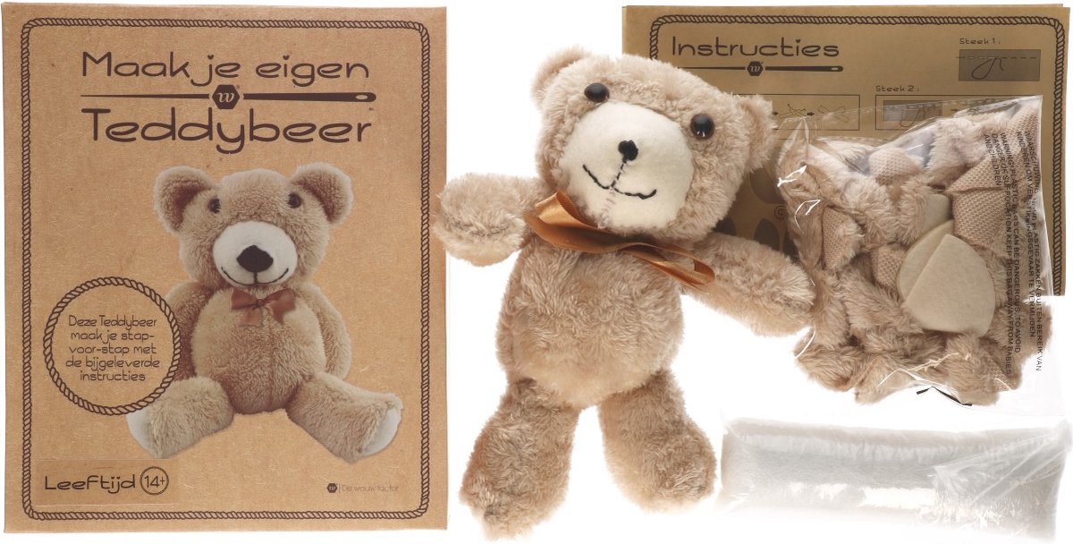 Kit De Costura Krafun Big Jumbo Teddy Bear Para Niños De 7 A | Meses