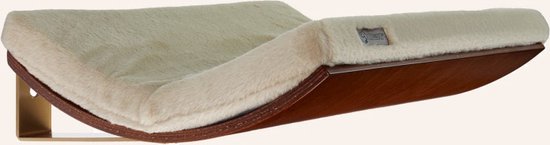 Cosy And Dozy - Hangmand voor aan de Muur - CHILL Shelf - Walnut / Fluffy Sand - 50 x 41 cm
