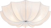 QAZQA plu - Plafonnier Design - 3 lumières - Ø 52 cm - Wit - Salon | Chambre à coucher | Cuisine