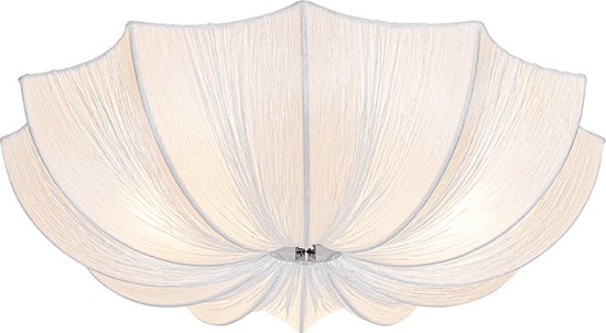 QAZQA plu - Design Plafondlamp - 3 lichts - Ø 52 cm - Wit - Woonkamer | Slaapkamer | Keuken