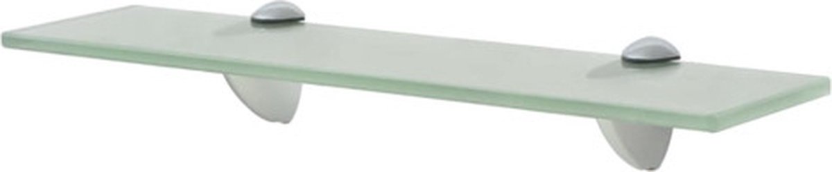 vidaXL Zwevend - schap - 40x20 - cm - 8 - mm - glas matglas