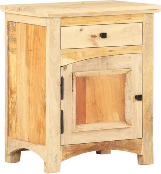 Table de chevet vidaXL - Bois de récupération Massief - 40 x 30 x 50 cm Table de chevet - Massief Hout - Meubles Vintage - Style industriel - Meubles de chambre