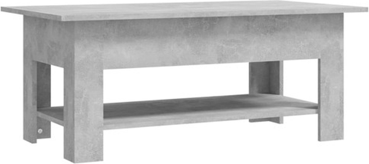 Salontafel 102x55x42 cm bewerkt hout oud houtkleurig | -nl