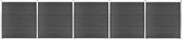 vidaXL 872x186 cm HKC Noir VDXL_3070432