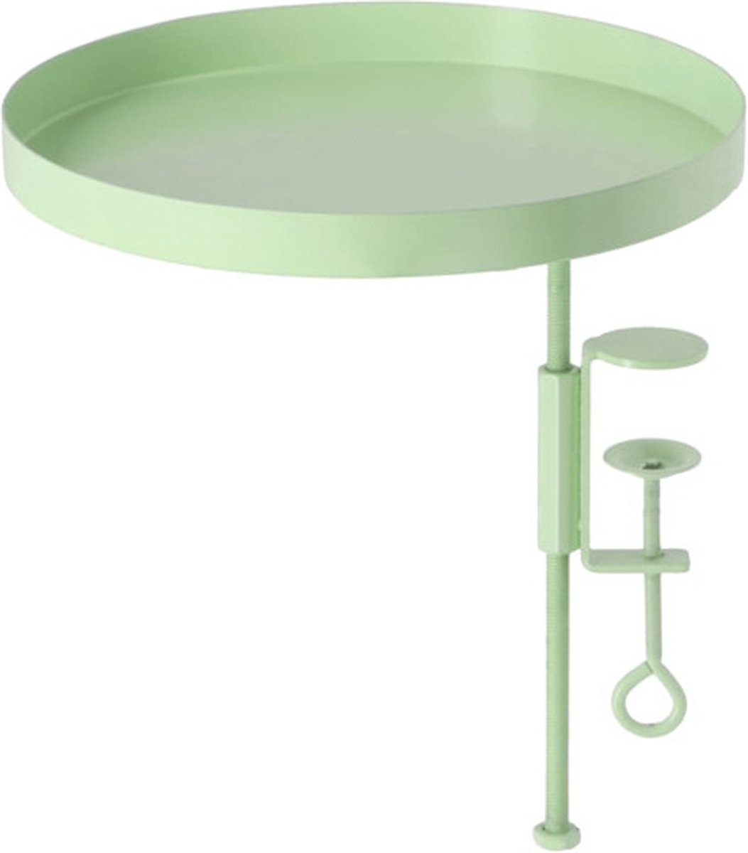 Esschert - Design - Plantenblad - met - klem - rond - L - groen