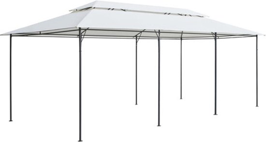 vidaXL - Prieel - 180g/m² - 600x298x270 - cm - wit