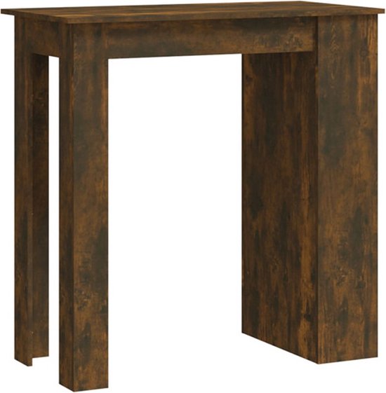 Bartafel met opbergrek 102x50x103,5 cm spaanplaat bruineiken
