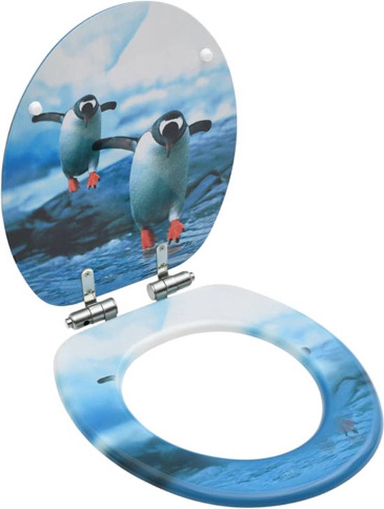 Infinity Goods Bamboe Wc Bril Emmy - Toiletbril Met Deksel - Rvs Scharnieren