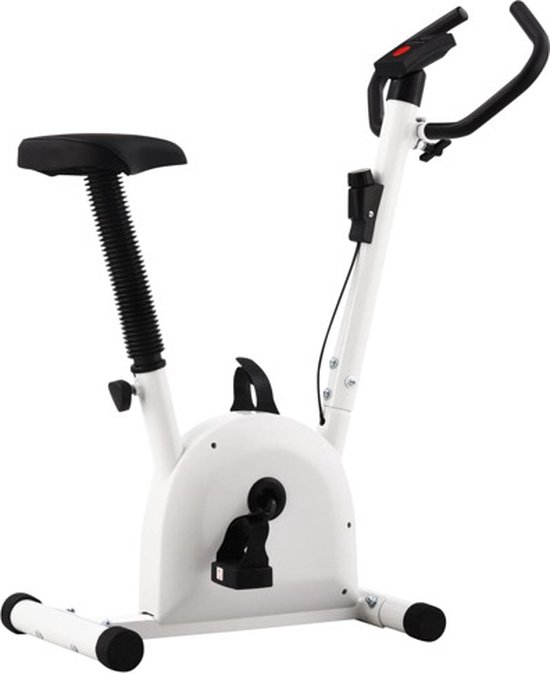 vidaXL - Hometrainer - met - bandweerstand - wit - vidaXL - €111,99