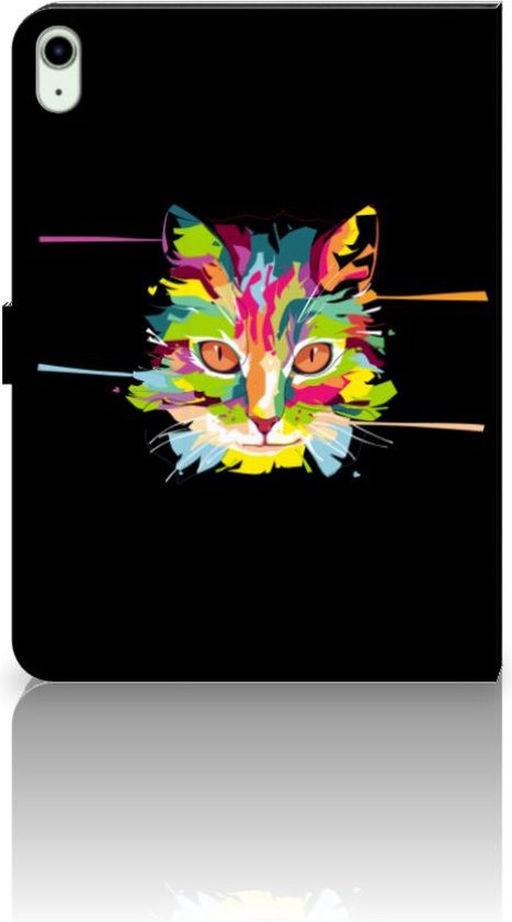 Coque avec Texte iPad Air (2020/2022) 10,9 pouces Coque avec Support Cat Couleur