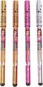 foto van Topmodel Gelpennen Glitter Roller - Metallic Couler - 15,6 cm - 4-delig