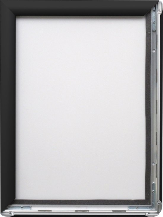 Seco kliklijst - A1 - zwart aluminium - 25mm frame - anti-reflecterend PVC - SE-BLACKA1