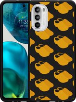Cazy Hoesje Zwart geschikt voor Motorola Moto G52 - Klompen