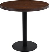 Table de bistrot vidaXL - 80 cm - MDF - Marron foncé - 2 personnes Table de bistrot - Chaise de salle à manger - Meubles d'extérieur - Meubles de patio - Meubles de balcon