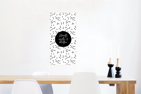 Affiche Soleil, vin & chat - Citations - Texte - Vin - Été - 40x80 cm