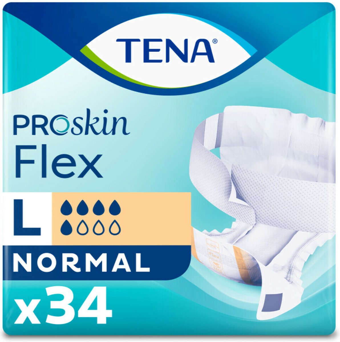 TENA Proskin Flex Normal L - 3 x 34 stuks - Voordeelverpakking