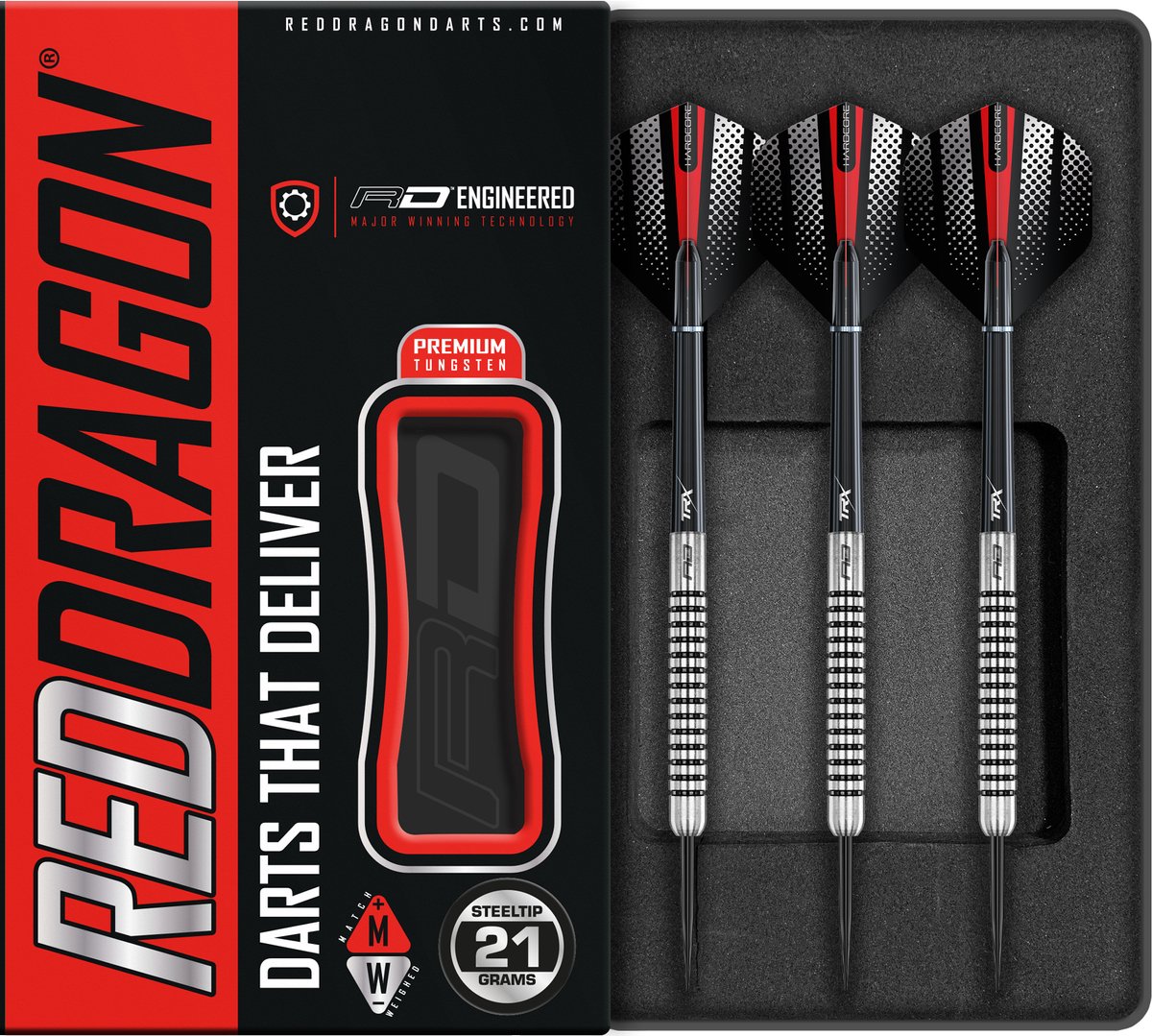 RED DRAGON - Fury 1 Flightmaster: Steeltip Tungsten Dartpijlen Professioneel - 21 gram