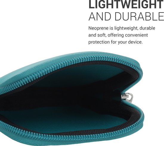 kwmobile hoesje voor e-bike display - Waterdichte display cover elektrische fiets - Van neopreen in petrol van kwmobile — afbeelding 4