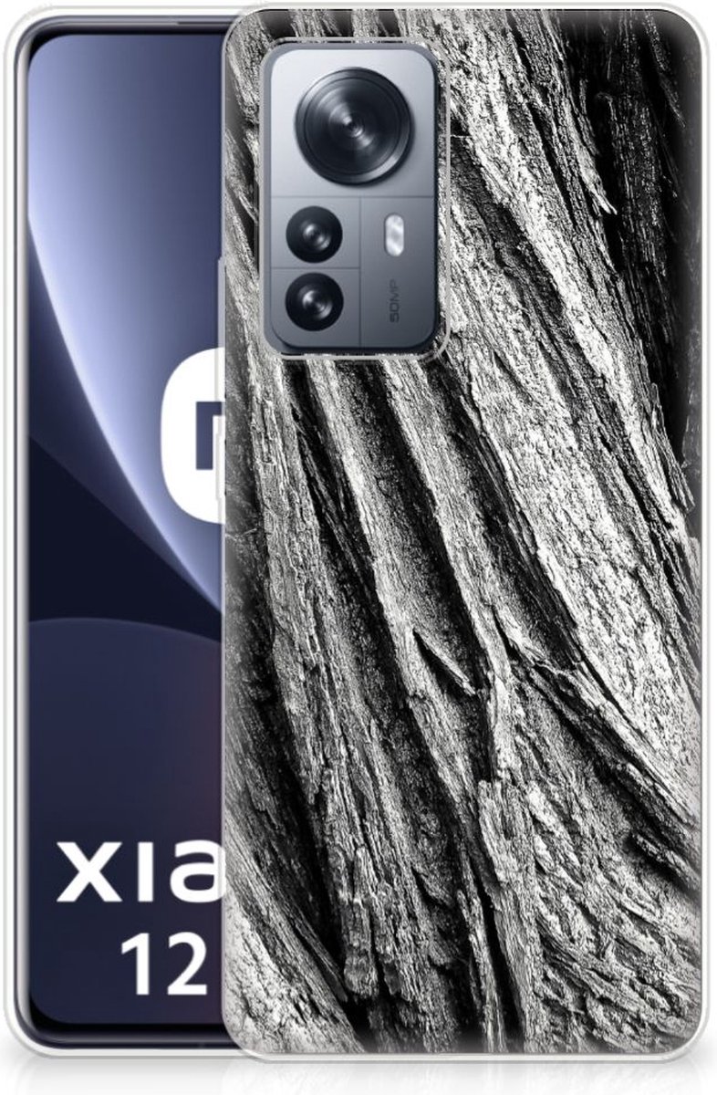 Bumper Hoesje Xiaomi 12 Pro Boomschors Grijs