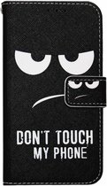 ADEL Kunstleren Book Case Pasjes Portemonnee Hoesje Geschikt voor Huawei P40 - Don't Touch My Phone