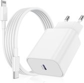 Snellader + USB-C naar Lightning Kabel - Geschikt voor iPhone 14, 13, 12, 11 en iPad 2019, 2020, 2021, 2022