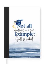 Notitieboek - Schrijfboek - Afgestudeerd - Diploma - Studenten - Spreuken - Notitieboekje klein - A5 formaat - Schrijfblok