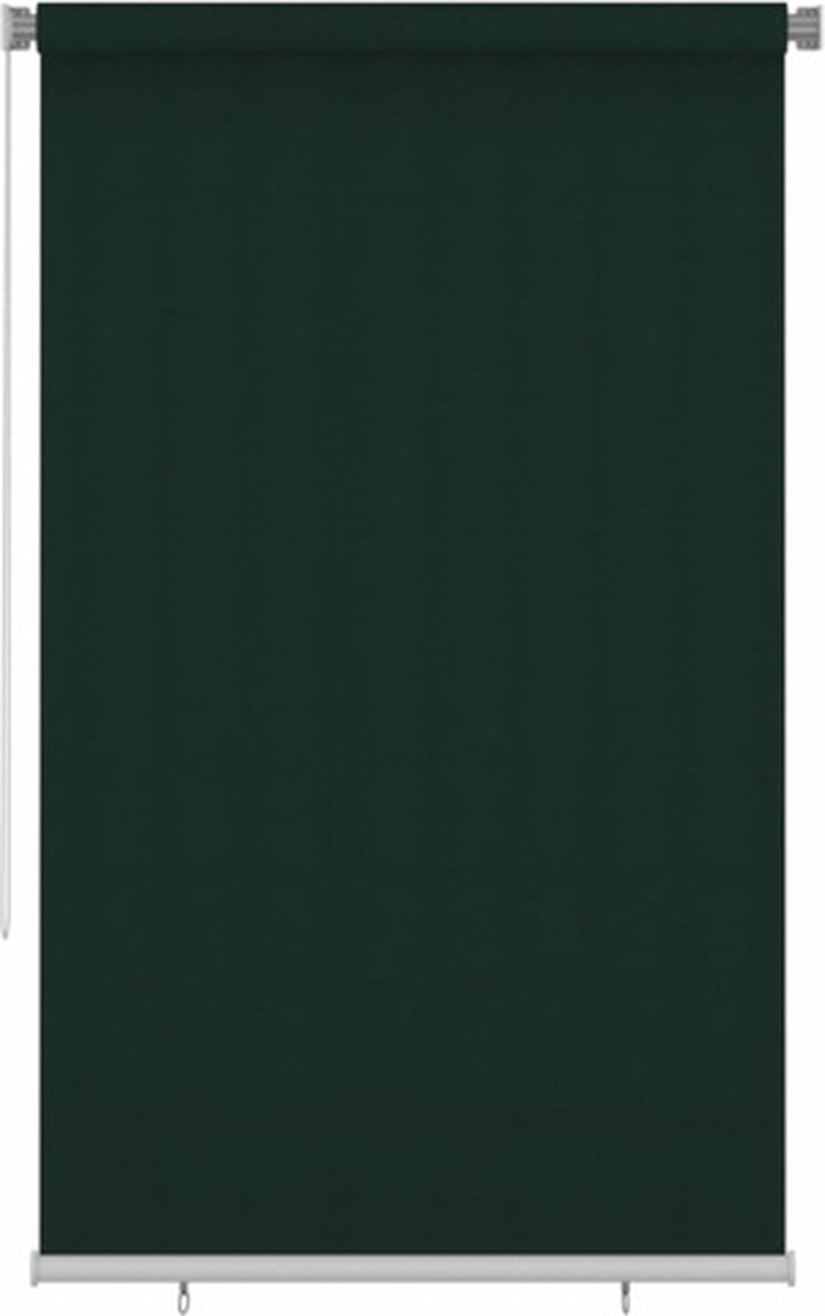 vidaXL Rolgordijn voor buiten 140x230 cm HDPE donkergroen